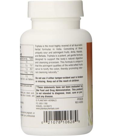 Planetary Ayurvedics Triphala 1000mg Tablets - GI Tract Support & Cleanse Supplement for Digestive Wellness - Detox & Balance with Herbal Ingredients - 60 Tablets - Buy Online on GoSupps.com