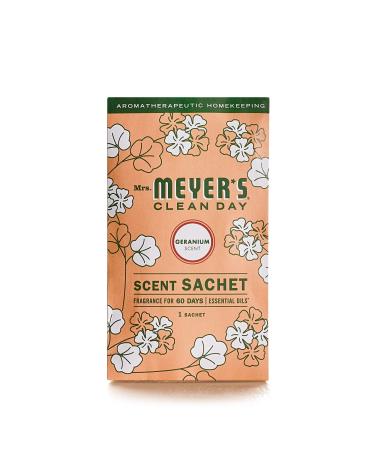 Mrs. Meyer's Air Freshener Sachets, Fragrance for your Locker, Car, Closet, and Gym Bag, Geranium, Pack of 3 - Buy Online on GoSupps.com