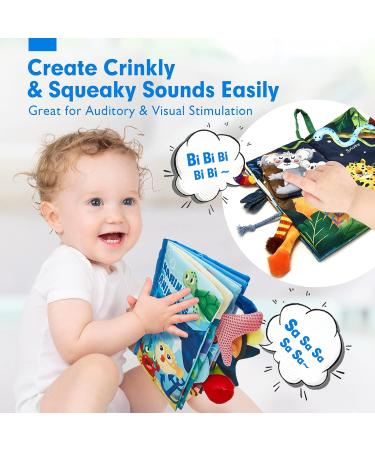 2 PCS Baby Books & Teethers Set - Teething Toys for Babies 0-6-12 Months - Buy Online on GoSupps.com