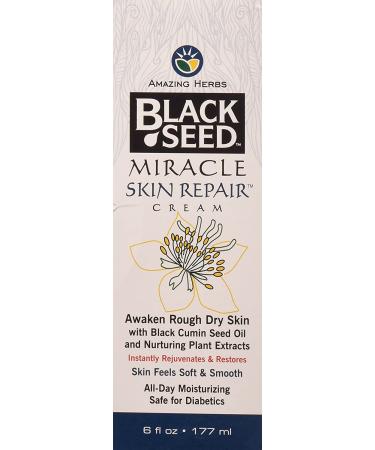 Black Seed Miracle Skin Repair Cream - Non-Allergenic, Collagen-Boosting Formula with Vitamin E & Essential Oils - 6 Fl Oz - Buy Online on GoSupps.com