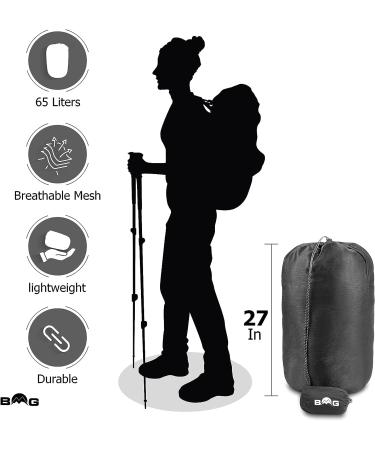 Bonan Mountain Gear 65L Mesh Sleeping Bag Storage Sack - Protect Down and Cotton Sleeping Bags - Multipurpose Laundry and Comforter Bag - Buy Online on GoSupps.com