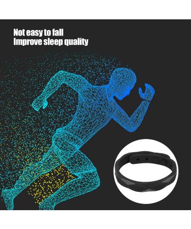 Anti-Static Wrist Strap | Silicone Antistatic Bracelet for Improved Sleep & Winter Electrostatic Removal - Black Sports Bracelet with Negative Ions - Buy Online on GoSupps.com