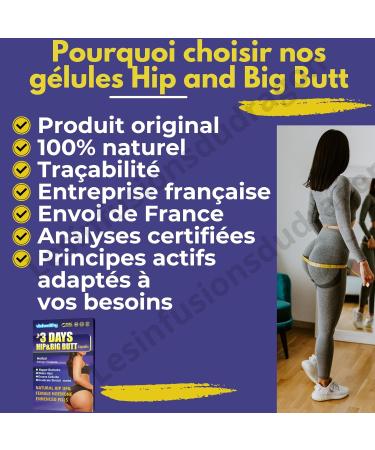  G n rique 1 BOX: 3 Days Hip and Big Butt Capsules help increase the size of the buttocks hips and thighs. To have - Buy Online on GoSupps.com