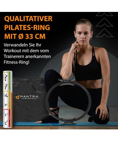 Mantra Sports Pilates Ring Fit - Pelvic Floor Trainer for Women & Men | At-Home Fitness Equipment | Black Leg Press & Thigh Trainer - Buy Online on GoSupps.com