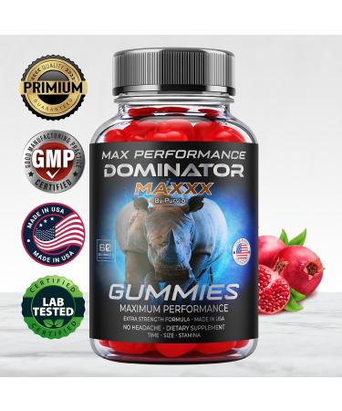 Dominator Maxx Gummies Maximum Strength Performance Gummies Dominator Maxxx Gummies Extra Strength Overall Wellness Support Dominator Max Gummies DominatorMax Great Taste Mad in USA (60 Gummies) - Buy Online on GoSupps.com