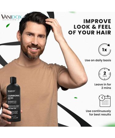 Carbonic Acid Shampoo for Men and Women with DHT Blockers - Made in USA - Stimulates Hair Growth, Scalp Exfoliator, Sulfate Free Shampoo with Biotin and Tea Tree Oil (16 Fl Oz) - Buy Online on GoSupps.com