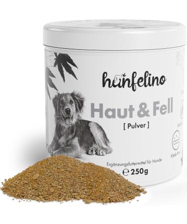 Hanfelino skin & fur powder for dogs - supports the skin function in dermatosis/itching and hair loss in dogs with bow's yeast biotin and zinc for fur problems & disease - Buy Online on GoSupps.com