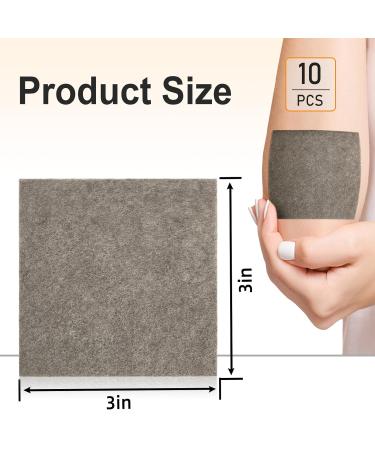 Carbou Silver Calcium Alginate Wound Dressing with Ag - 3x3 Patches | 10 Sterile Highly Absorbent Non-Stick Pads - Ideal for Effective Wound Care - Buy Online on GoSupps.com