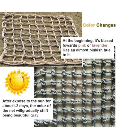 Climbing Net Heavy Duty Rope Cargo Net Tree House Climbing Safety Net Stair Balcony Railing Protection Net Outdoor Playground Nets(Size:2 * 2m(6.6 * 6.6ft)) () - Buy Online on GoSupps.com
