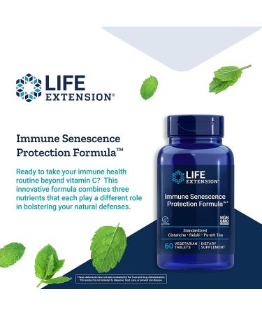 Life Extension Immune Senescence Protection Formula - 60 Vegetarian Tablets for Enhanced Immunity - Buy Online on GoSupps.com