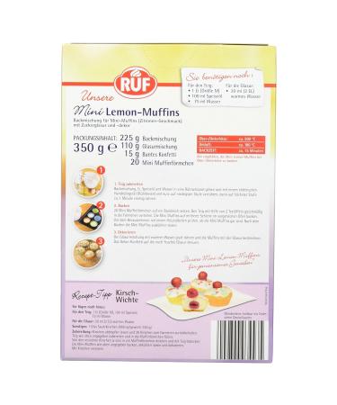 Shop Ruf Mini Lemon Muffins - 350g | Deliciously Zesty Snack | International Shipping Available - Buy Online on GoSupps.com