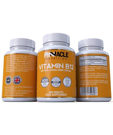 Vitamin B12 1500mcg Methylcobalamin | 400 Tablets | 13 Mo Supply - Buy Online on GoSupps.com