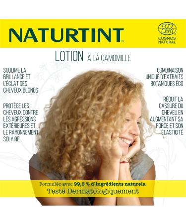 Naturtint | Lotion of Camomila | Aclara el Cabello | Golden reflections | Protector Solar Cabello | ECOCERT | 99.5% Natural ingredients 125ml" from ASIN "B0CVQQ9ZJ2 - Buy Online on GoSupps.com