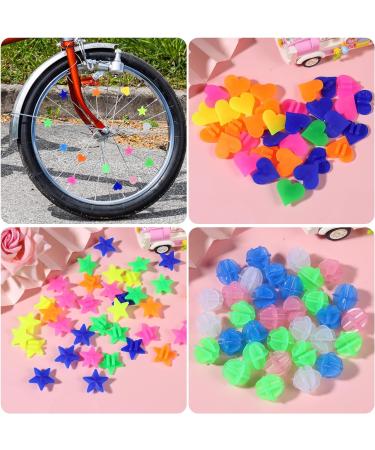 Shop 210 PCS Colorful Bicycle Spoke Decorations & Reflectors | Kids Bike Accessories | Bright Spoke Beads for Safety - Buy Online on GoSupps.com