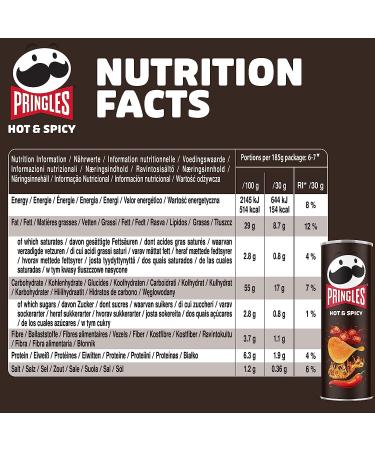 Buy Pringles Hot & Spicy 8 Pack (185g) - Irresistible Extra Hot Chips | International Shipping Available - Buy Online on GoSupps.com