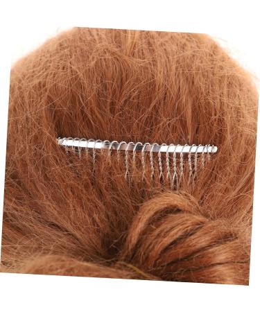 POPETPOP 20 Wedding Veil Combs Fancy Hair Clip Side Comb Clip Bridal Hair Comb Veil Clip Side Hair Combs Comb for Wedding Veil Hair Accessories for Women Miss Wide Tooth Comb Metal - Buy Online on GoSupps.com