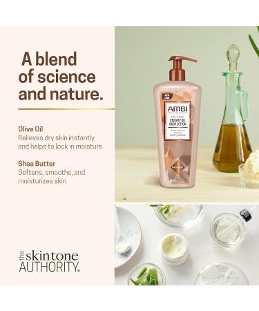 AMBI Soft & Even Creamy Oil Body Lotion 12oz - Fast Absorbing, Dry Skin Relief - Buy Online on GoSupps.com