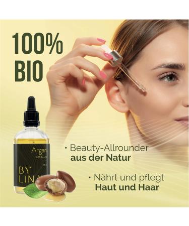 Buy Bylina 4-in-1 Organic Argan Oil 100ml - Natural Beauty All-Rounder for Skin Hair Face & Nails - Hand-Pressed from Morocco - Buy Online on GoSupps.com