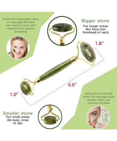 Buy Gua Sha Massage Tool & Jade Roller Skin Care Kit - Natural Anti-Aging & Anti-Wrinkle Facial Massager for Neck & Puffy Eyes - Buy Online on GoSupps.com