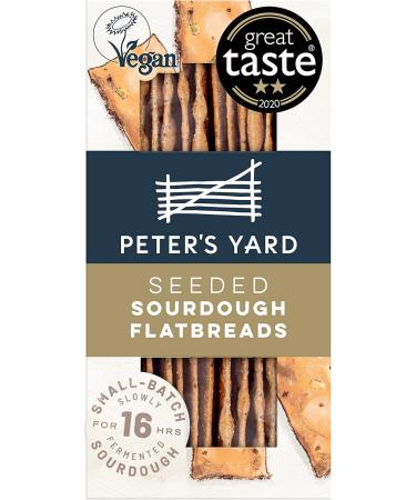 Peter's Yard Sourdough Flatbread - High Fibre Vegan Snack - Under 40 Calories - 6 Pack - Buy Online on GoSupps.com