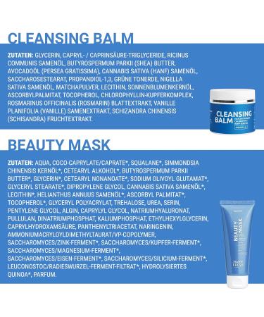Marie Fresh Cosmetics Bundle | Facial Mask & Cleansing Balm for All Skin Types | Deep Clean & Make-Up Remover | 50ml - Shop Internationally! - Buy Online on GoSupps.com