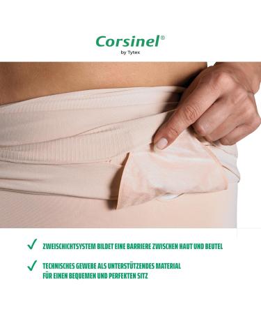 Corsinel Stomasafe Plus Belly Bandage - Two-Layer Stoma Bag Fixing Flexible Support Easy Access - White L/XL | International Shipping - Buy Online on GoSupps.com