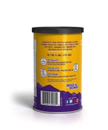 Oregon Chai Original Chai Tea Latte Powdered Mix 10oz (Pack of 6) - Authentic Blend for Delicious Chai Beverages - Buy Online on GoSupps.com