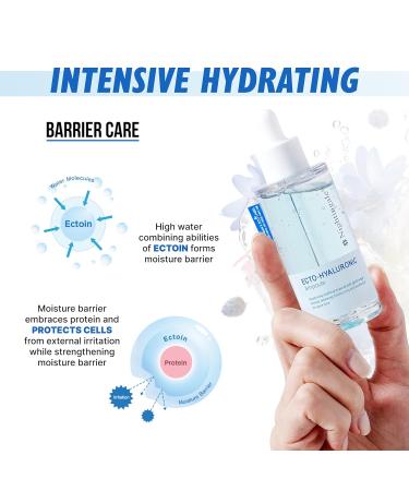 Nightingale Ecto-Hyaluronic Ampoule - 8 Layer Hyaluronic Acid Serum for Dry Skin | Fragrance Free Hypoallergenic Vegan Korean Skin Care - Buy Online on GoSupps.com