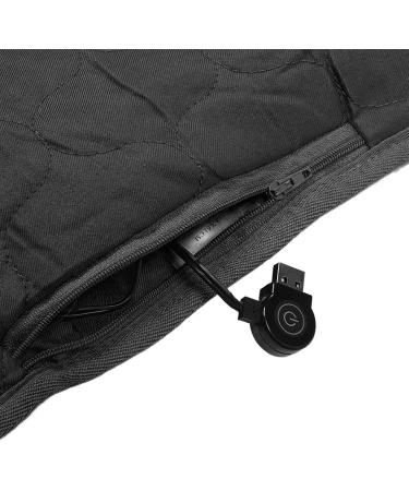 Zerodis USB Heated Ceiling Blanket - Quick Heating 5V Soft Travel & Home Multi-Purpose - Perfect for Couch Bed & Car - Black - Buy Online on GoSupps.com