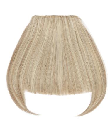 SEGO Clip-in Pony Hairpiece Extensions | Sandy & Bleach Blonde Fringe Bangs | Realistic One Piece Front Hair Extension - Buy Online on GoSupps.com