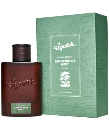 Dr. Squatch Men's Cologne Rainforest Mist - Natural Cologne Made With Sustainably-Sourced Ingredients - Manly Fragrance of Eucalyptus Bergamot and Cedarwood - Inspired by Rainforest Rapids Bar Soap