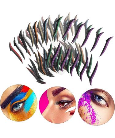 DOITOOL 40 pairs Tapes Womens Glitter Adhesive Winged Reusable for Makeup Tool Double Eyeliner Eyelid Eyes - Buy Online on GoSupps.com