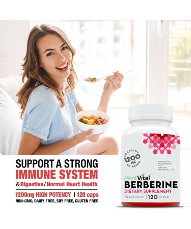 Plantvital Bundle Power Duo: Berberine 500mg-120 Capsules for Immunity & Cardio Health and D Mannose with Cranberry 1000mg-120 Capsules for Urinary Tract Support -Vegan Non-GMO. - Buy Online on GoSupps.com