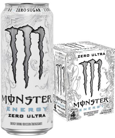 Monster Energy Zero Ultra 473mL Cans Pack of 4 Ultra Zero