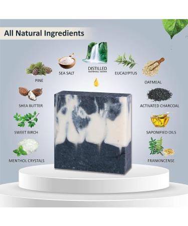 Wicklow Waterfalls Organic Soap Bar - Handmade 5oz Natural Soap with Organic Ingredients and Essential Oils for Men and Women - Moisturizing Antibacterial Cleanser - Buy Online on GoSupps.com