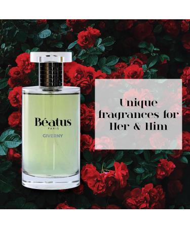Beatus Paris Giverny - Luxury Perfumes for Women Featuring Fruity Rose and Creamy Sandalwood Notes - Women's Fragrances with Bergamot - 3.4 oz - Buy Online on GoSupps.com