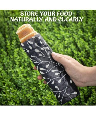 9 Pack Beeswax Wrap Set - Eco-Friendly Reusable Food Wraps - Zero Waste, Sustainable, Plastic-Free Storage - Flowers and Birds Pattern - Buy Online on GoSupps.com