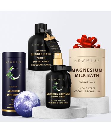 Deep Sleep Pillow Spray Lavender Chamomile Essential Oil Aromatherapy Mist for Sleep Relaxation Calming Stress Relief Bedtime Shower Spray Luxury Gift - Buy Online on GoSupps.com