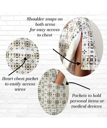 Classy Pal Hospital Gown with Front Snaps - Unisex Cotton Blend Patient Gown for Medical Needs - XXL Size - Buy Online on GoSupps.com