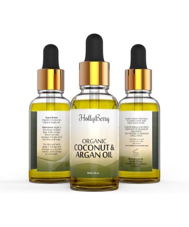 Organic Argan & Coconut Oil Dry & Damaged Hair - Skin Hydration - Nails & Bath - Stretch marks - Buy Online on GoSupps.com