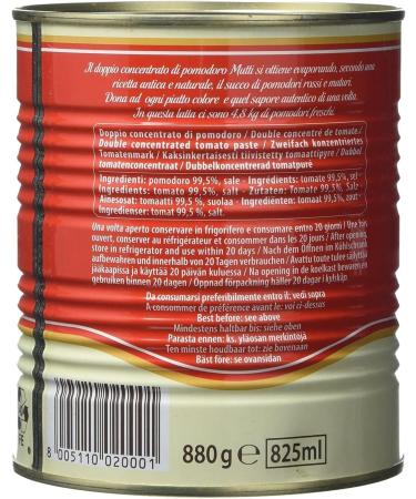  Mutti Mutti Double Concentrated Tomato Concentrate (3 x 880 g) - Buy Online on GoSupps.com