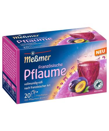 Meßmer French Plum | 20 tea bags | Gluten-free | Lactose-free | Vegan 20 tea bags French Plum