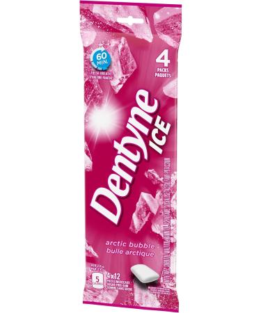 Dentyne Ice Sugar-Free Gum Arctic Bubble 4pk Arctic Bubble 12 Count (Pack of 4) - Buy Online on GoSupps.com