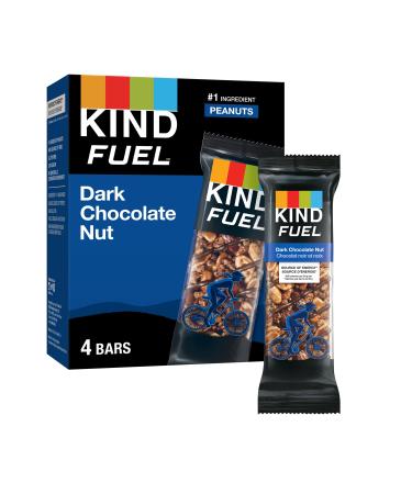 KIND Fuel Bars Double Dark Chocolate Nut 50 Gram Bars (4 Pack) 12g Protein Gluten Free Double Dark Chocolate Nut 4 Count (Pack of 1)
