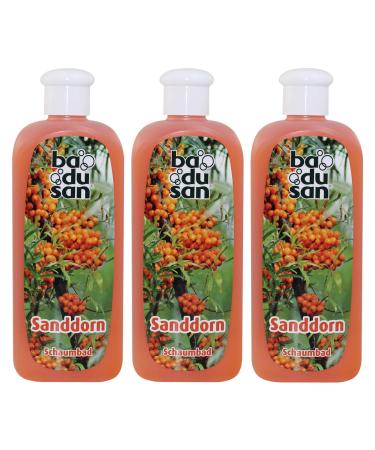 Pack of 3 Badusan bath additive foam bath sea buckthorn 3 x 500 ml