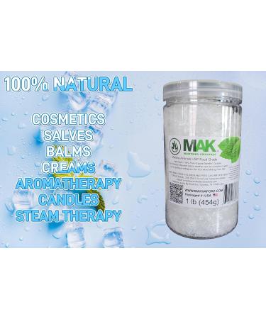 Buy Mak Menthol Crystals 1 lb - 100% Pure Organic Mint Crystals for Freshness | International Shipping Available - Buy Online on GoSupps.com