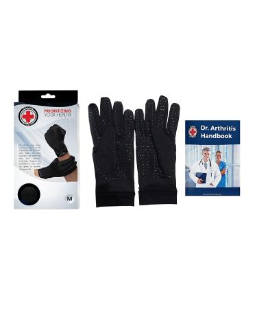 Copper Arthritis Compression Gloves for Women & Men with Doctor Written Handbook - Small Size | Relieves Arthritis, Raynauds, RSI, Carpal Tunnel - Buy Online on GoSupps.com
