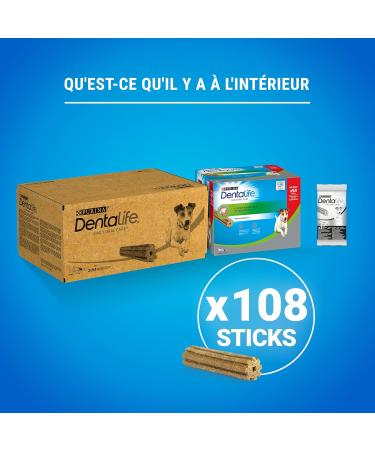Purina Dentalife Mini for Little Dogs | 108 Grain-Causes | Maxi Pack 2 x 882g | Oral Hygiene Treats - Buy Online on GoSupps.com