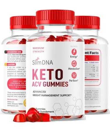 Slim DNA Keto Gummies with Apple Cider Vinegar - 30 Days Supply - 60 Count - Buy Online on GoSupps.com