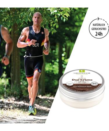 50ml Greendoor cream deodorant WITHOUT ALUMINUM very effective against perspiration odor vegan natural without preservatives ORGANIC deodorant without alcohol not tested on animals - Buy Online on GoSupps.com